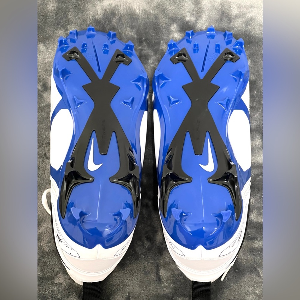 Nike Alpha Menace Pro 3 Football Men's Cleats White/Blue Size 13 NWOT CT6649-101 - Picture 8 of 15